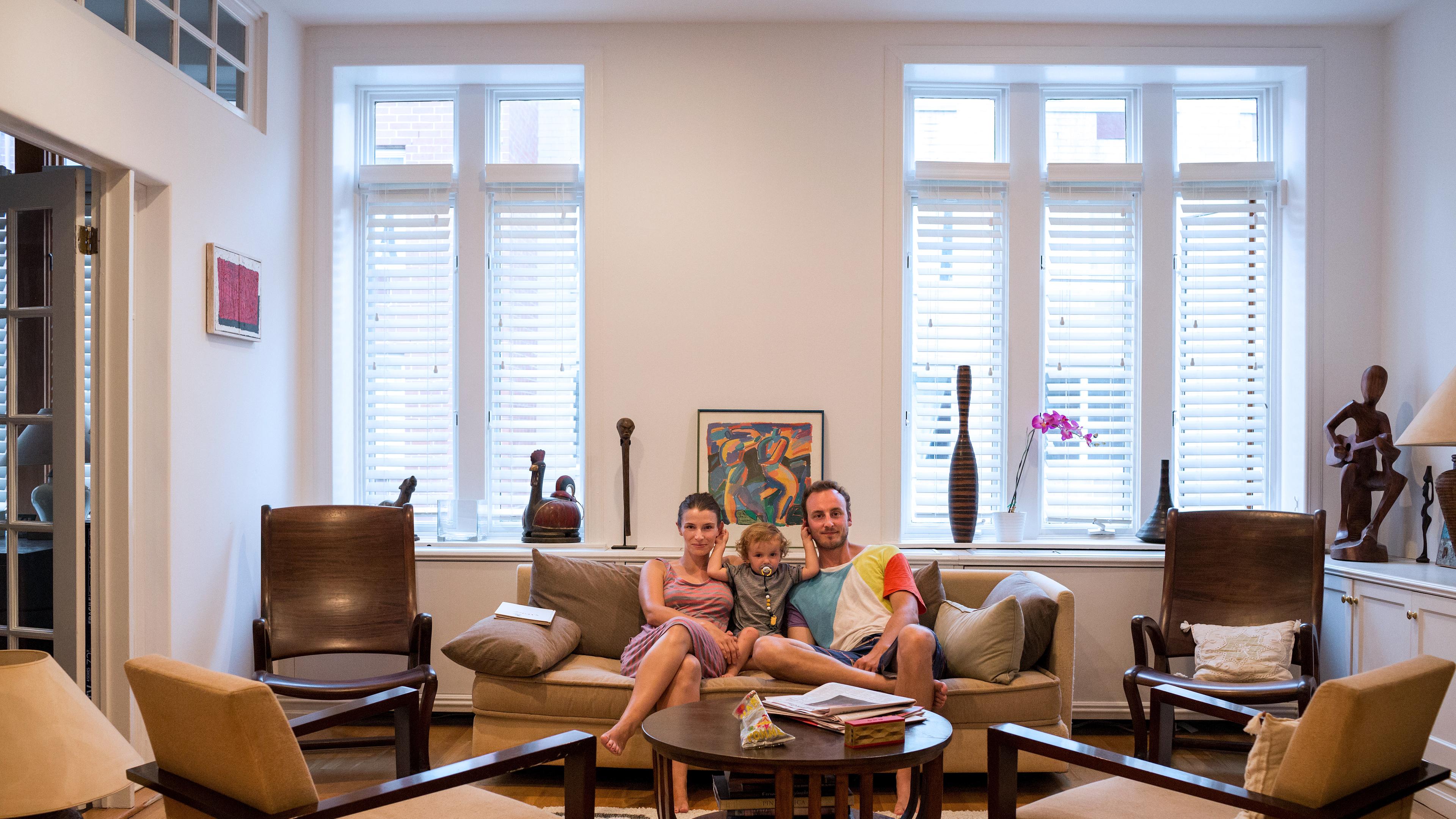 Christina Horsten und Felix Zeltner in ihrer Wohnung in Hells Kitchen