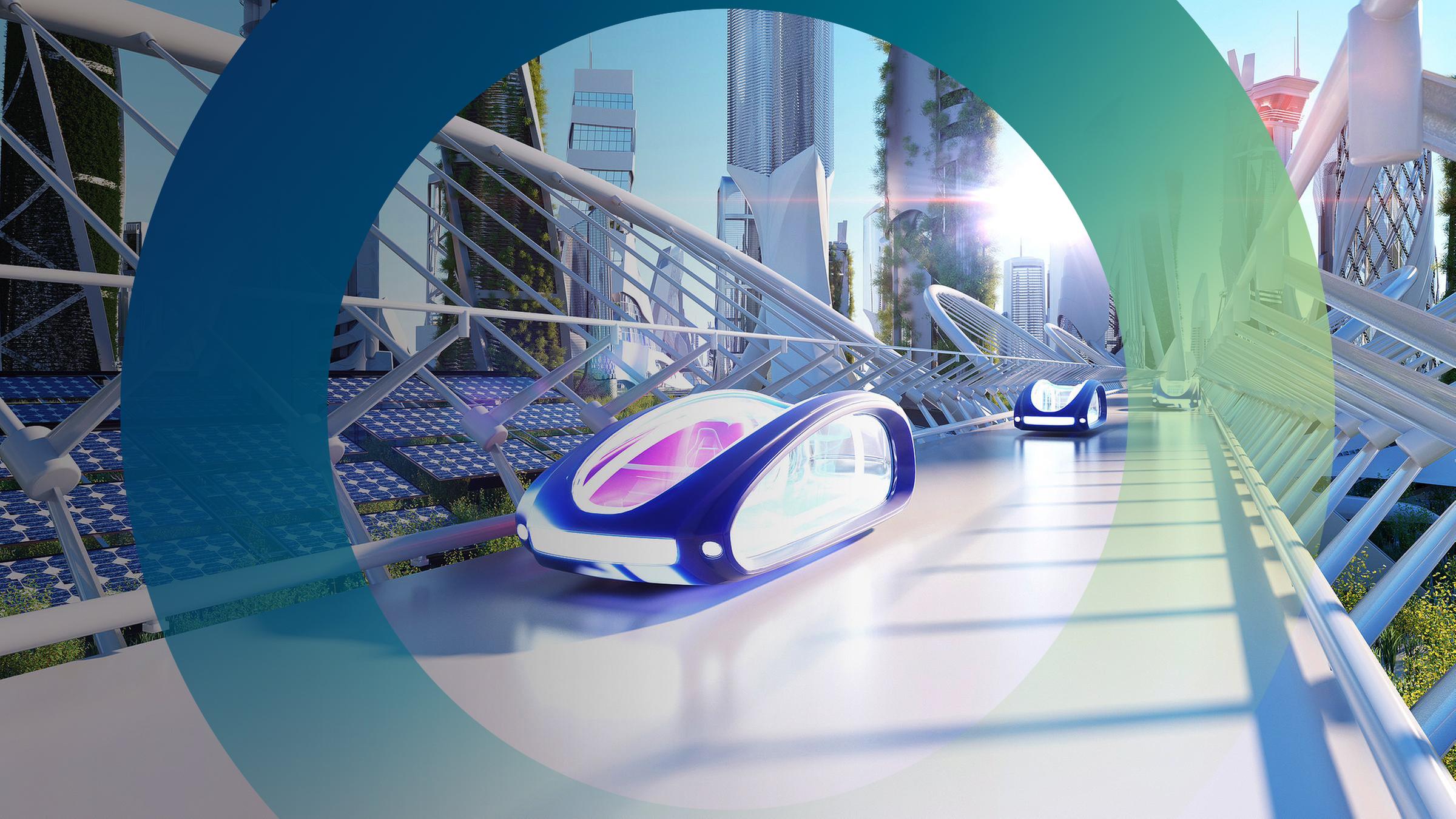 Vision einer Stadt der Zukunft