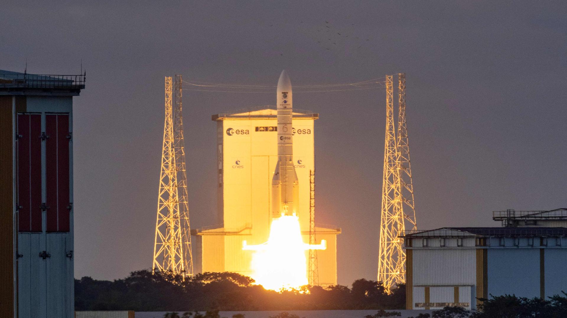 Atart der Ariane-Rakete der ESA am 4.11.2025