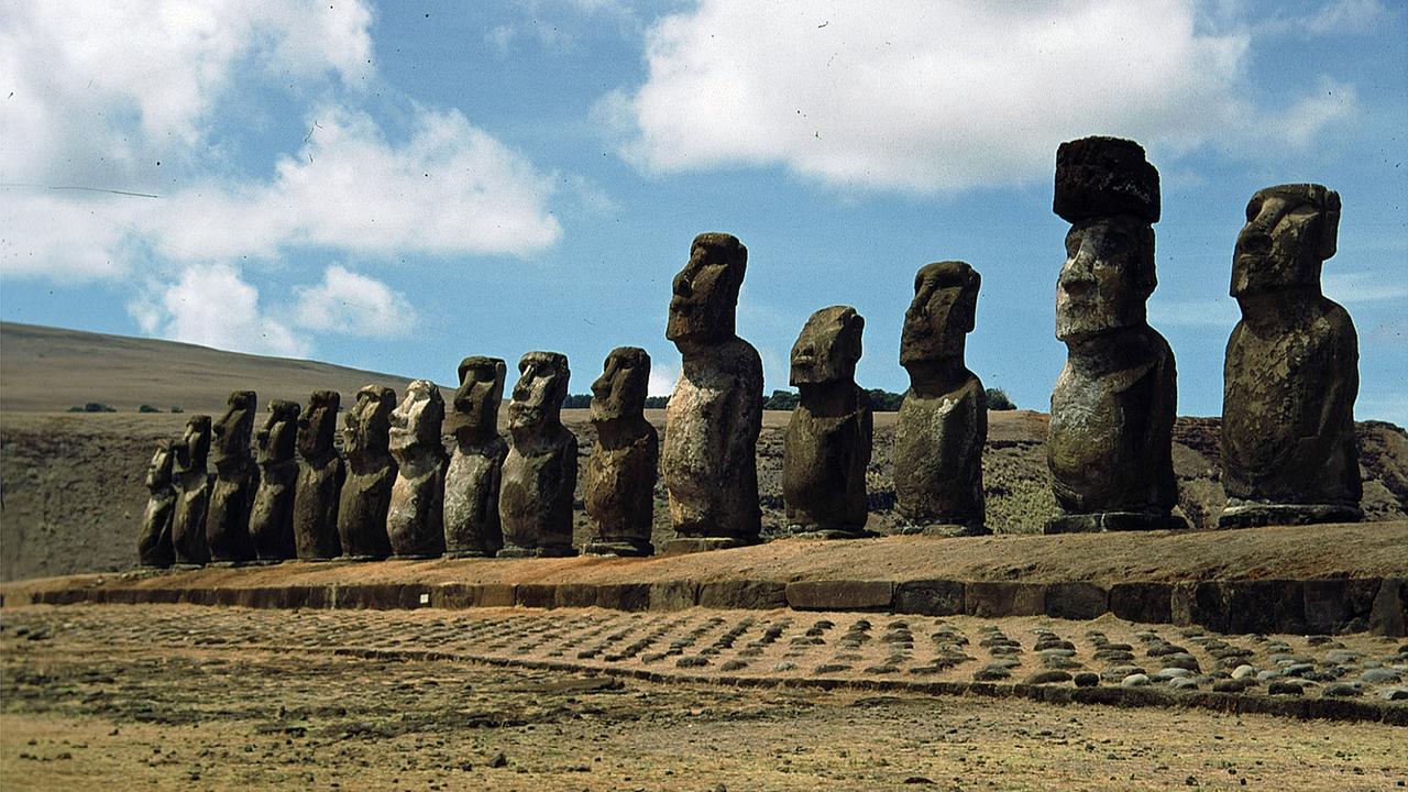 Statuen auf der Osterinsel.