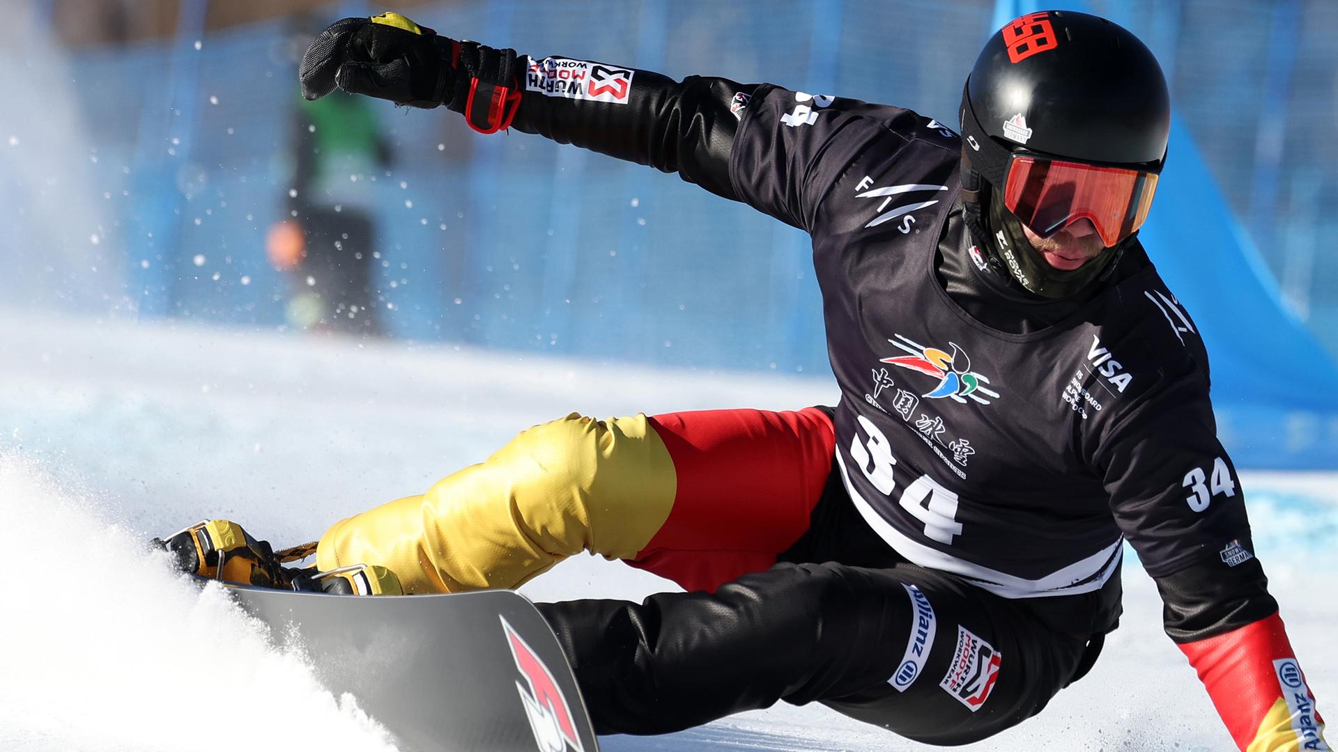 Stefan Baumeister (Deutschland) ist in Aktion. 