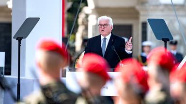 Frank-Walter Steinmeier bei der zentralen Gedenkfeier in Polen