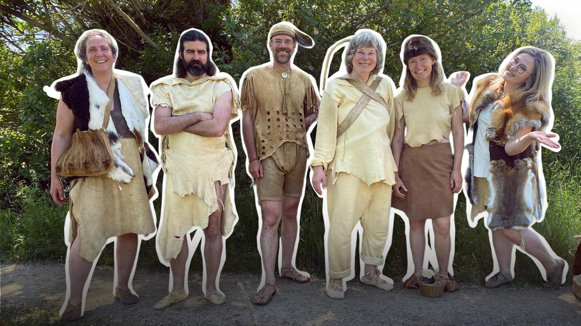 Teilnehmer des Steinzeit-Camps