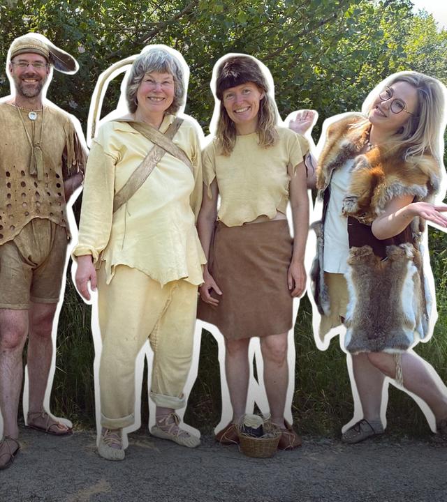 Teilnehmer des Steinzeit-Camps