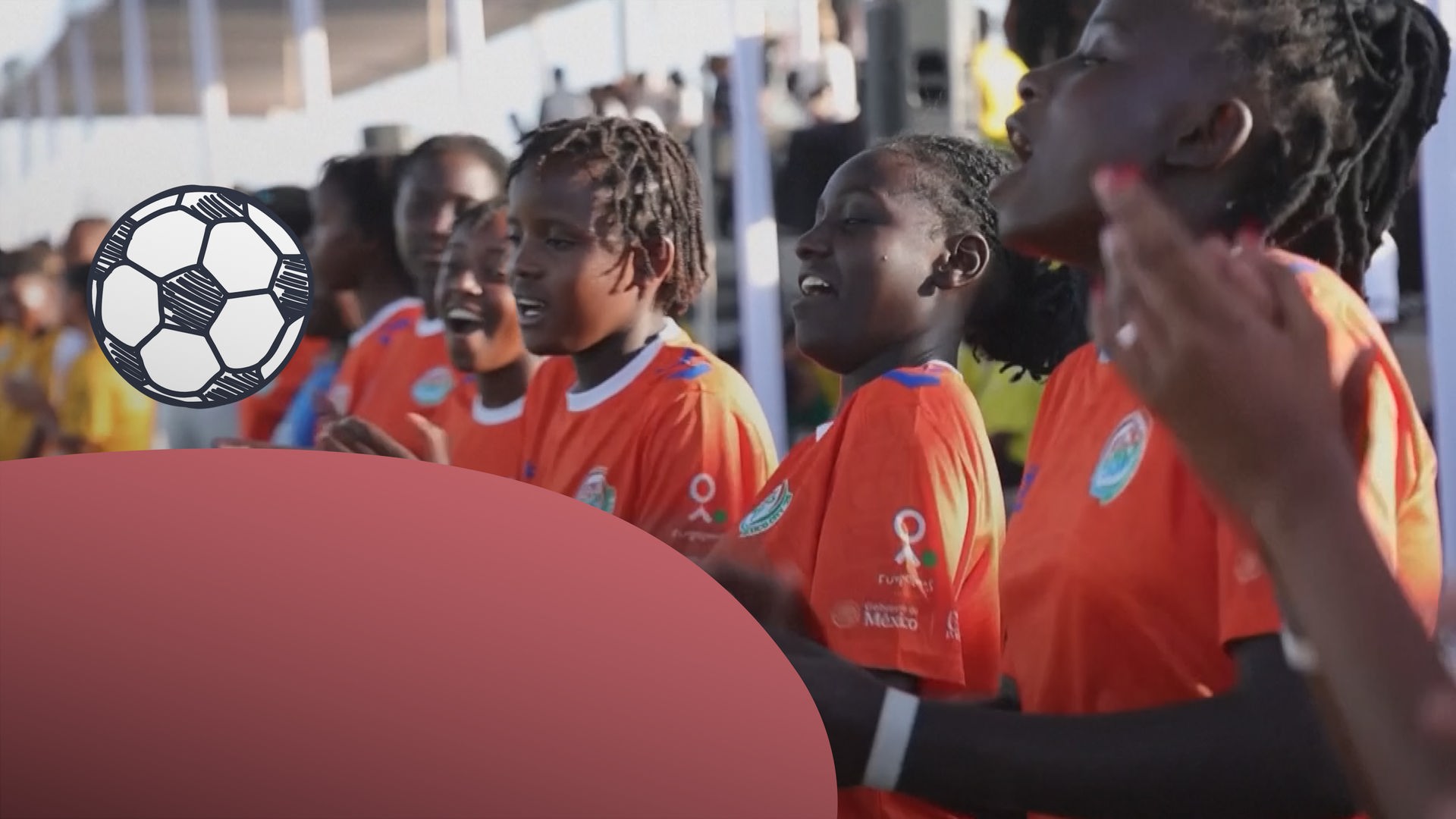 Kinder feiern beim Street Children World Cup; Fußball