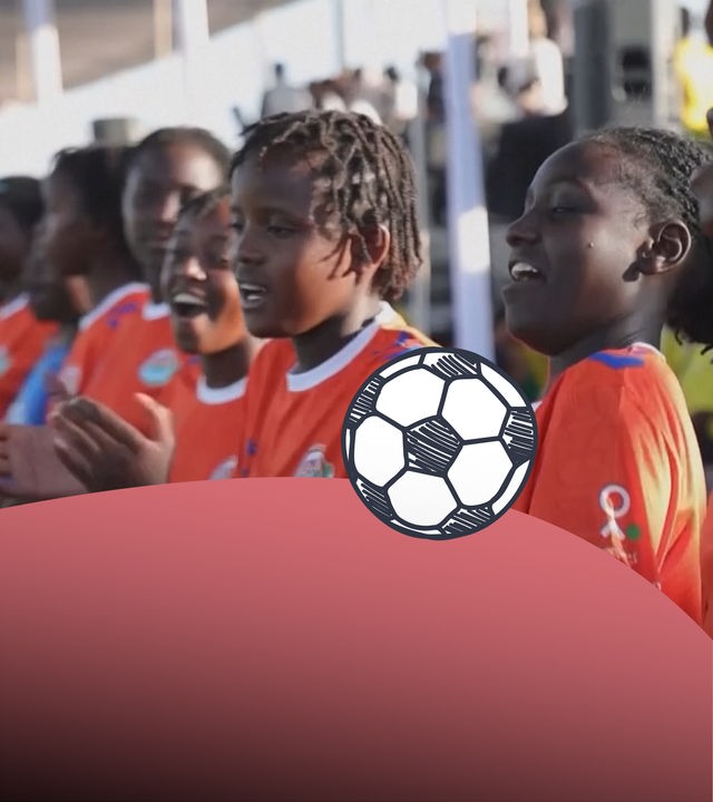 Kinder feiern beim Street Children World Cup; Fußball