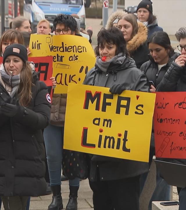 Streik medizinischer Fachangestellter 