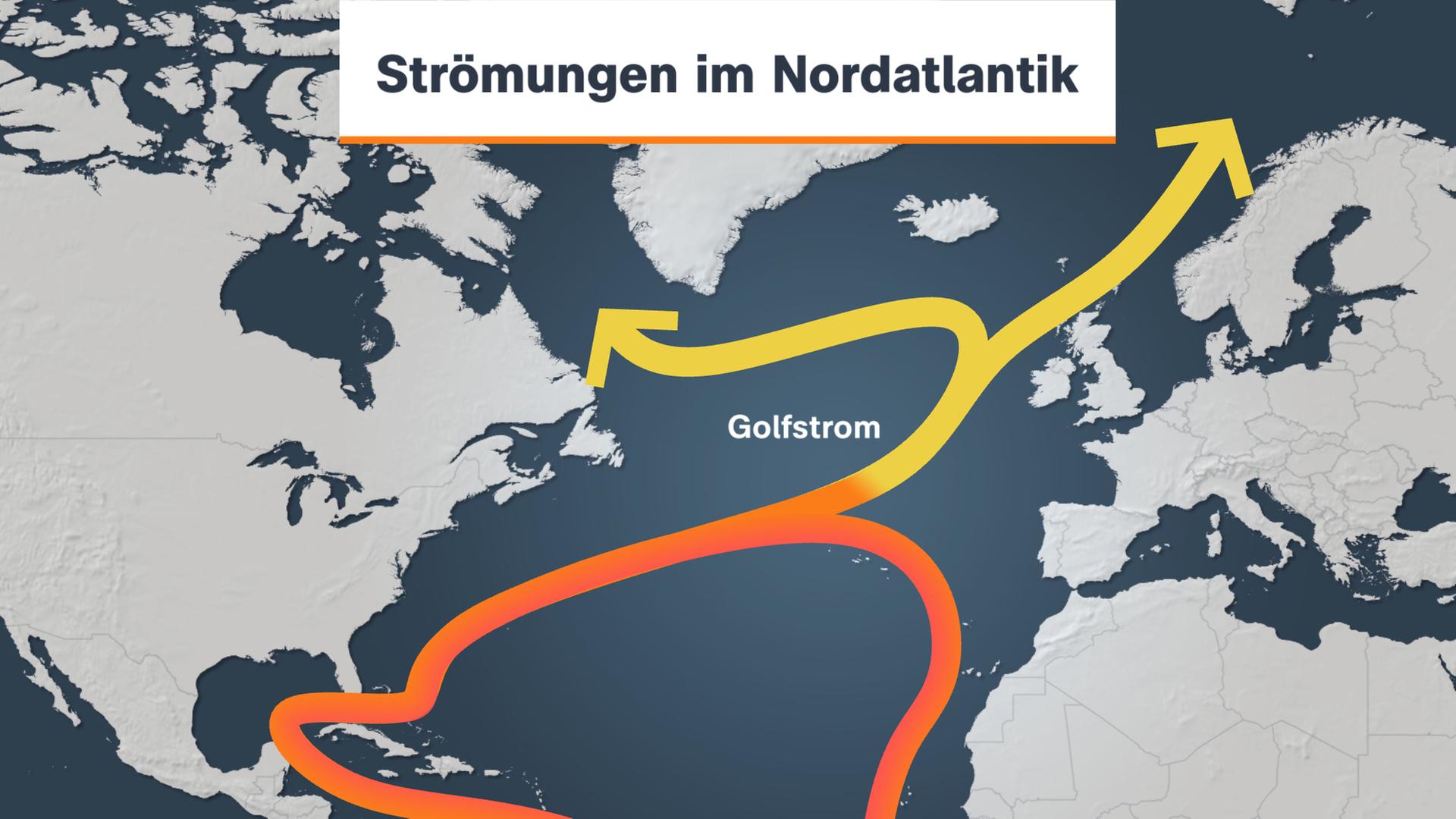 Der Golfstrom - die wichtigste Wärmequelle für das Klima in Europa.