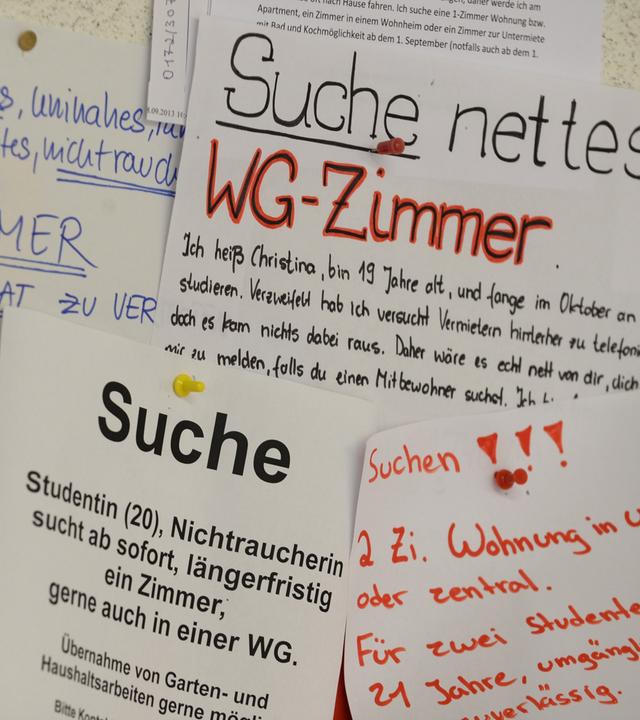 Studenten auf Wohnungssuche
