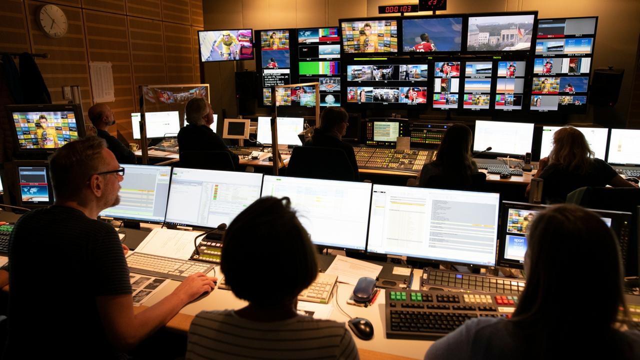 Regierraum des ZDF-Studios im Berliner Zollernhof.