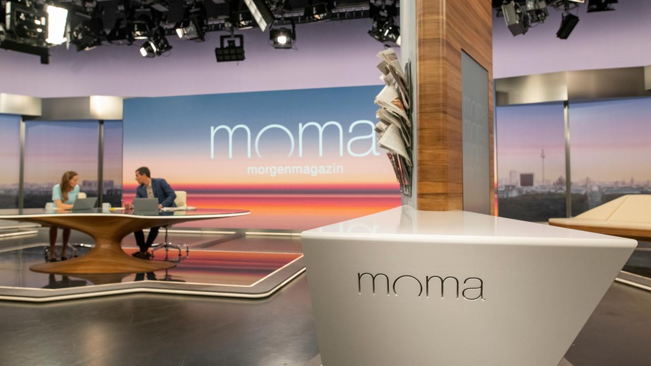 Das Studio des ZDF-Morgenmagazins im Berliner Zollernhof.