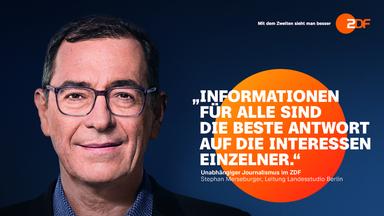 ZDF-Informationskampagnenmotiv mit Stephan Merseburger, Landesstudioleiter in Berlin