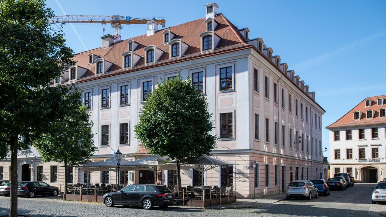 GEbäude des ZDF-Landesstudios Sachsen in Dresden.