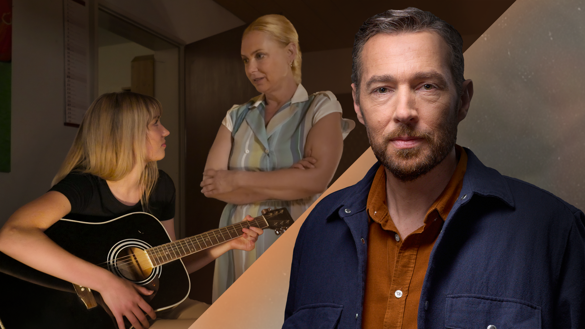 "XY gelöst mit Sven Voss - Staffel 6: Stumm vor Angst": Montage Sven Voss im Vordergrund mit einer Szene aus dem Fall im Hintergrund. 