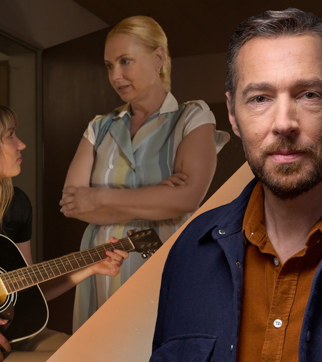 "XY gelöst mit Sven Voss - Staffel 6: Stumm vor Angst": Montage Sven Voss im Vordergrund mit einer Szene aus dem Fall im Hintergrund. 