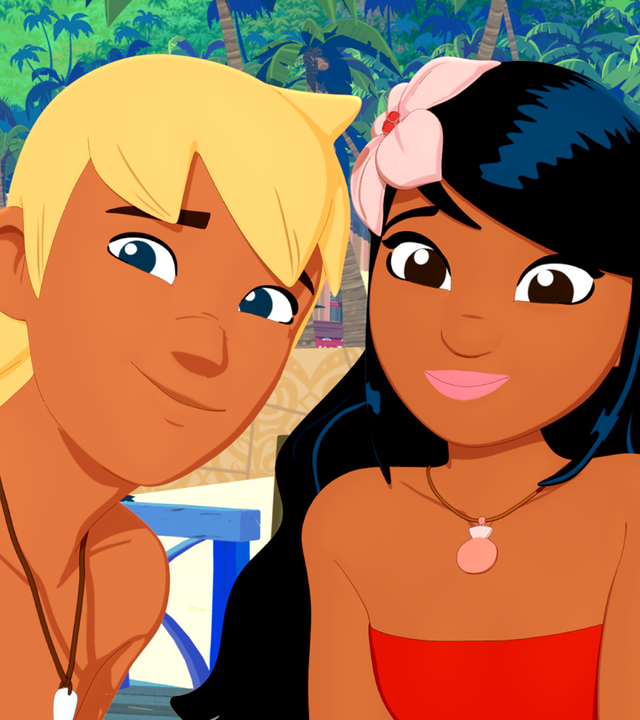 Yann, Timeti und Marina schauen Jack erwartungsvoll an.