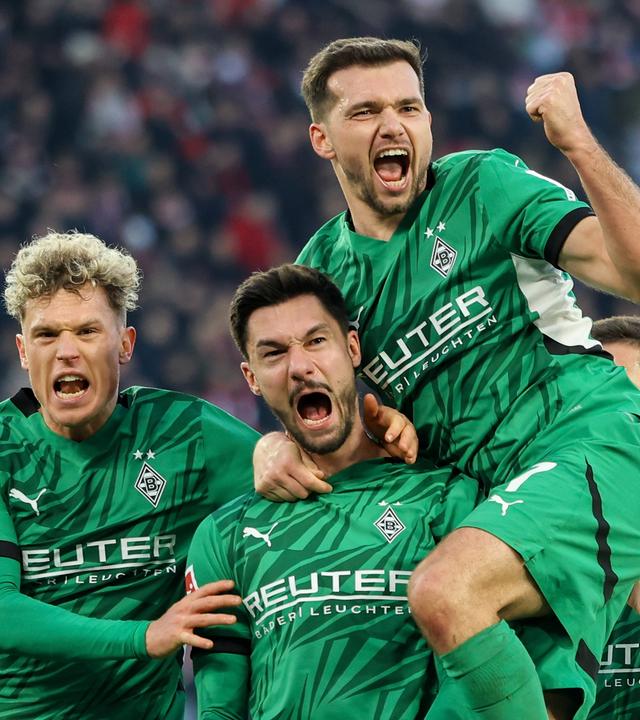 Torjubel nach dem Tor zum 1:2 durch Tim Kleindienst.