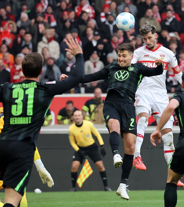  oben von links: Kilian Fischer (Wolfsburg), Atakan Karazor (VfB)