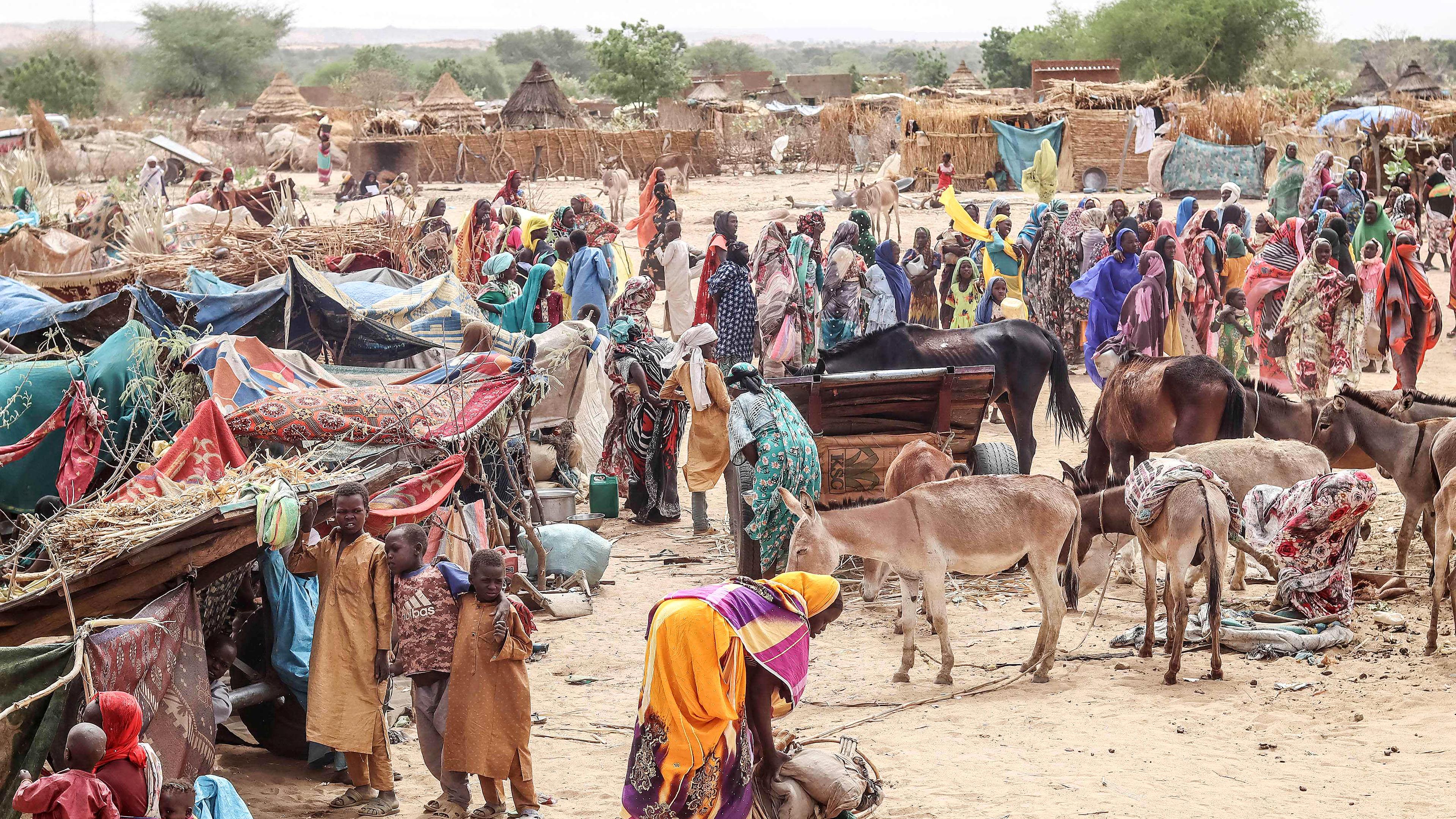 Sudanesische Flüchtlinge, aufgenommen am 21.11.2023