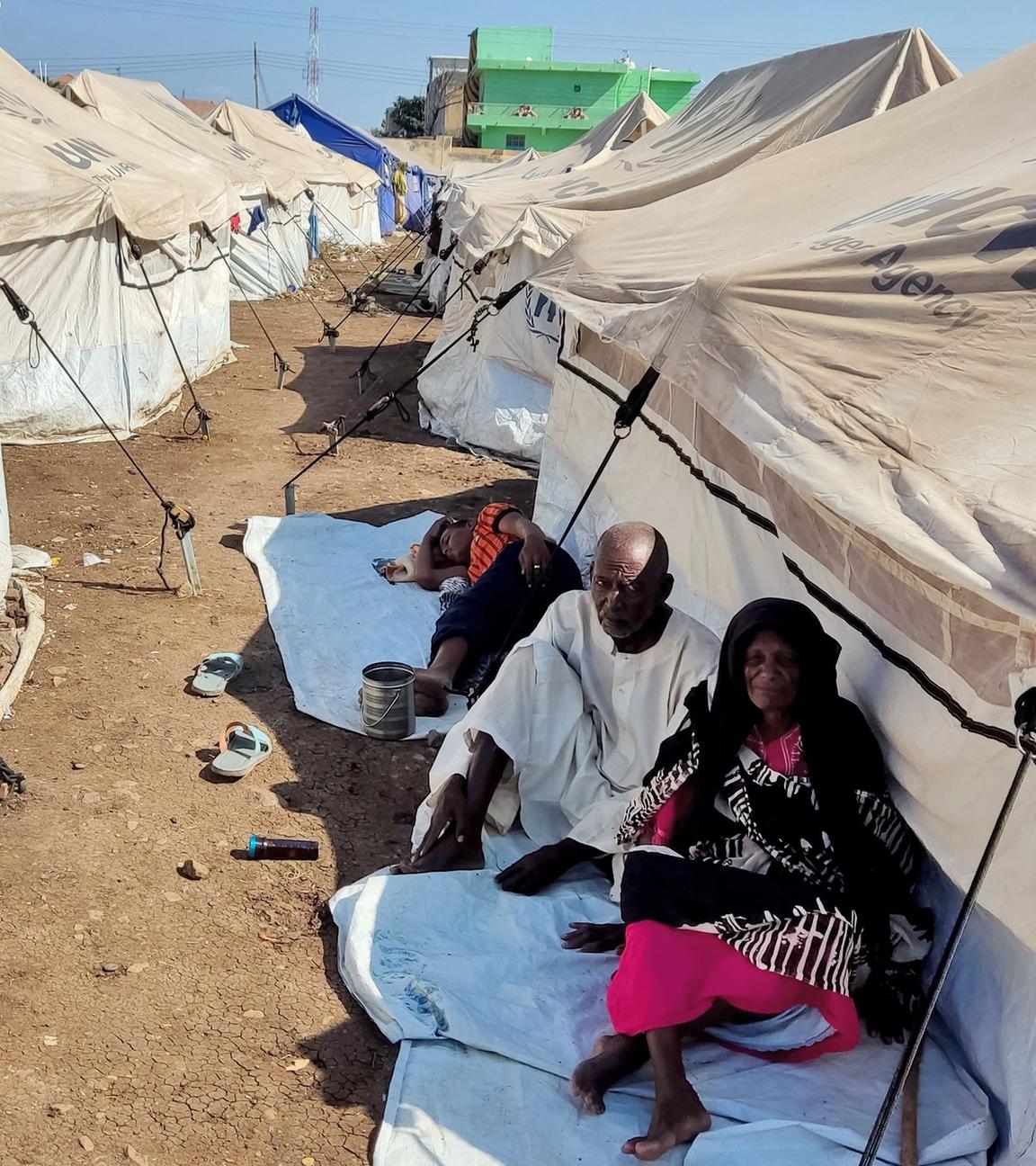 Flüchtlinge in einem Lager in der sudanesischen Stadt Al-Qadarif