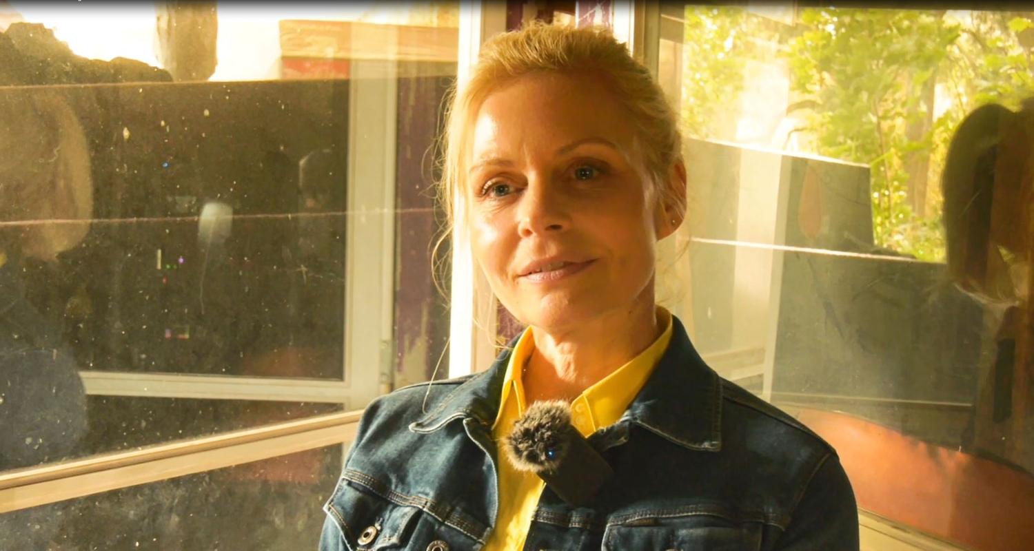 Susanna Simon am Set von "Nächste Ausfahrt Glück"