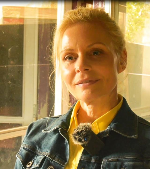 Susanna Simon am Set von "Nächste Ausfahrt Glück"