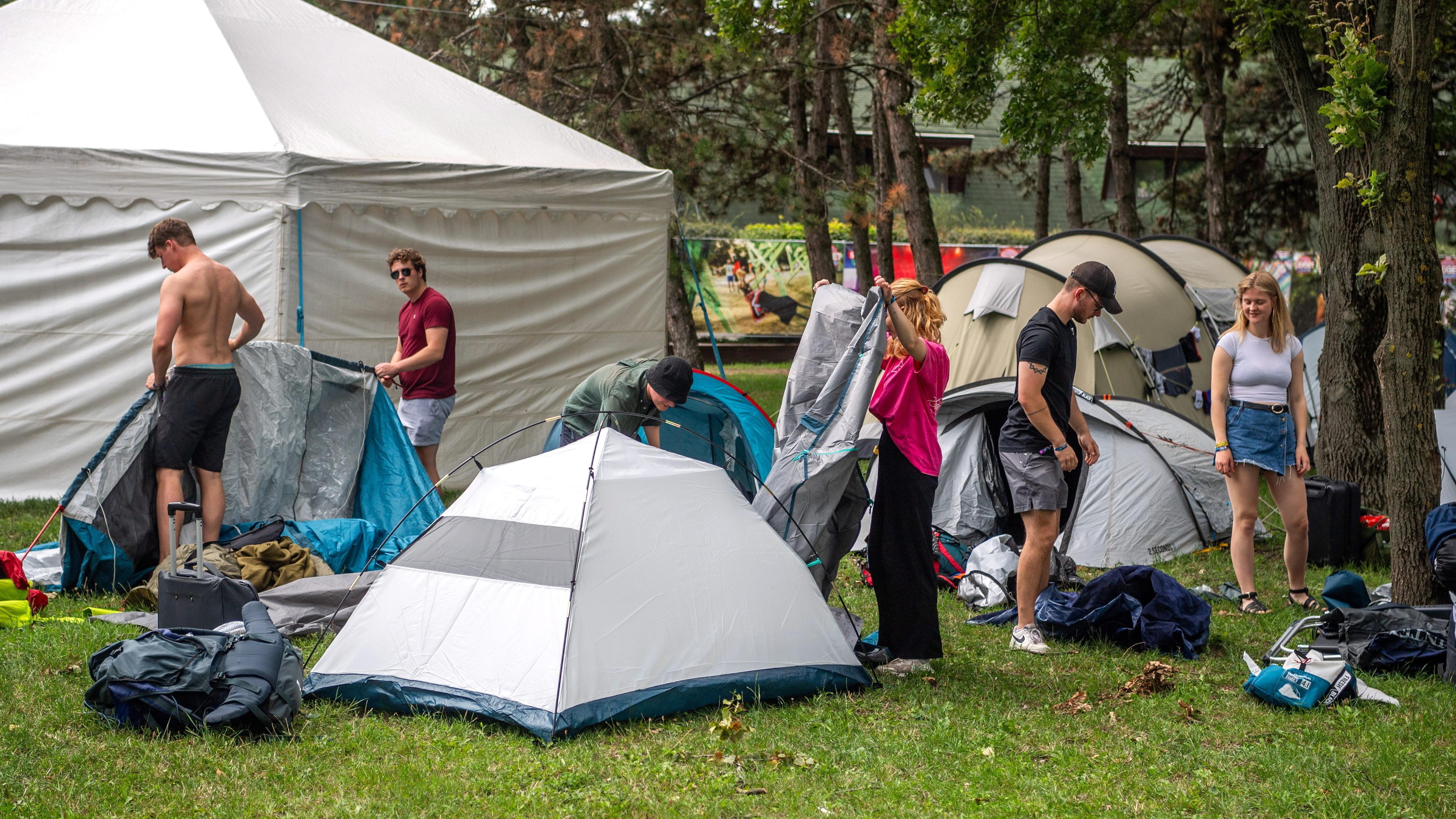 Sziget-Festival - Campingplatz mit Zelten