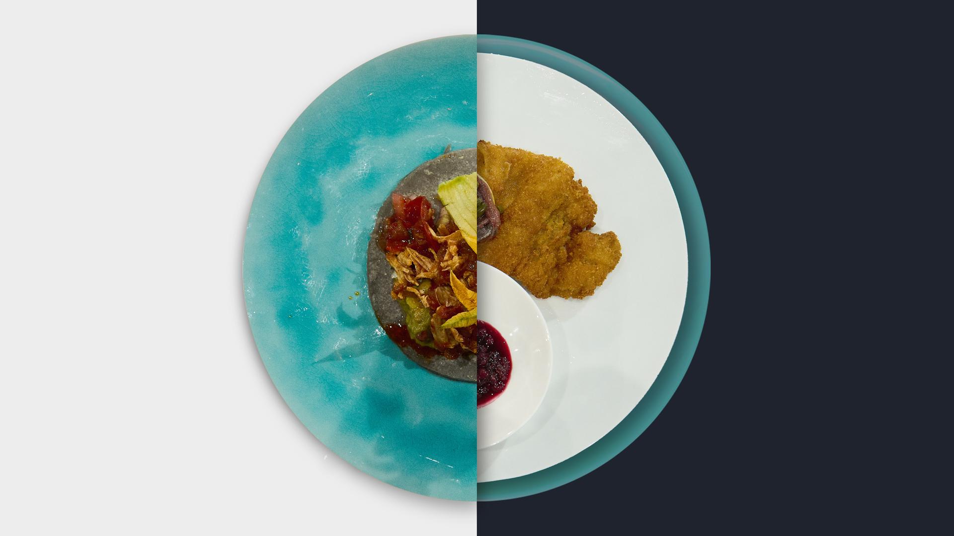 Tacos Tinga de pollo vs. Wiener Schnitzel