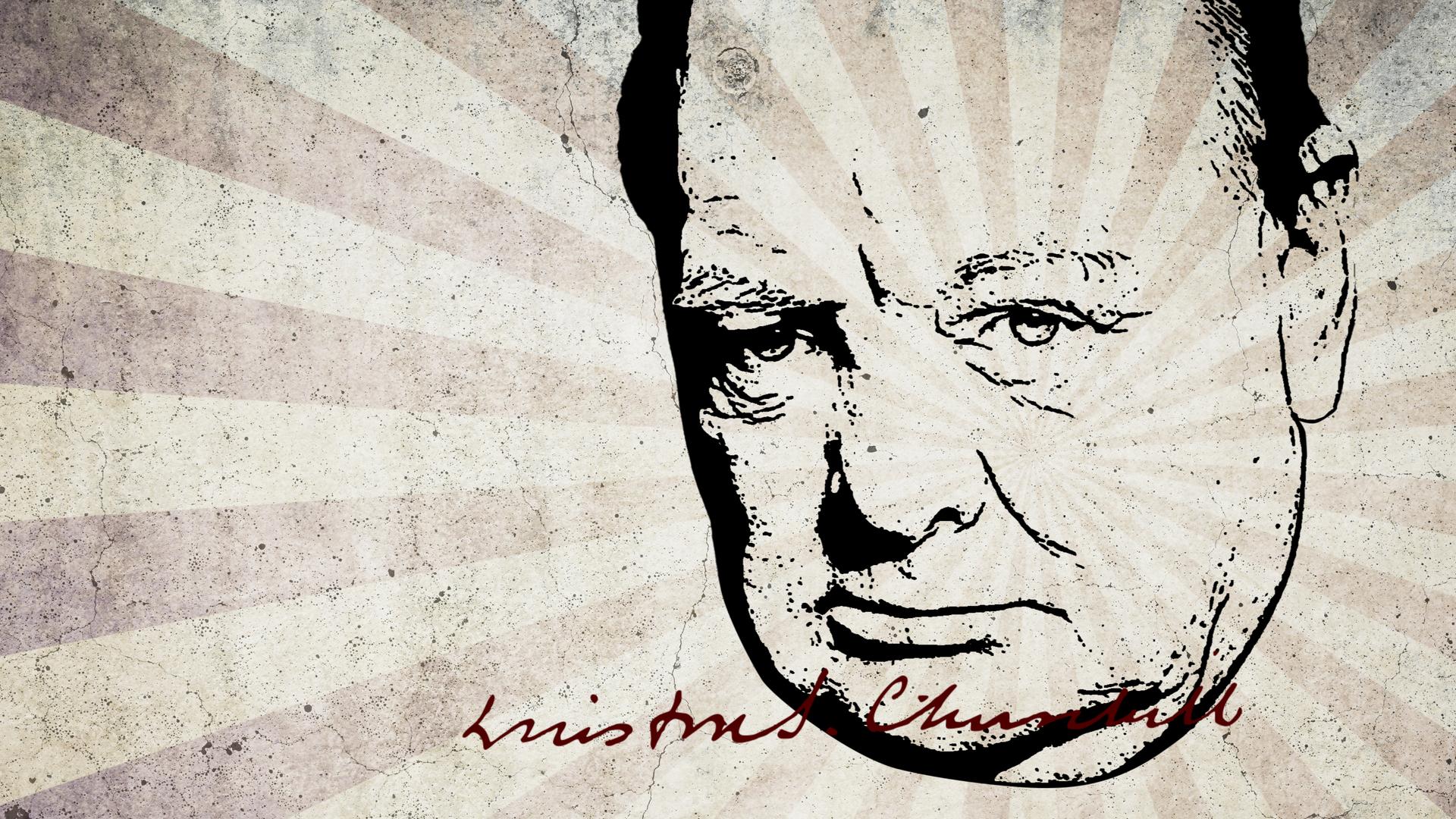 Grafische Darstellung von Winston Churchill