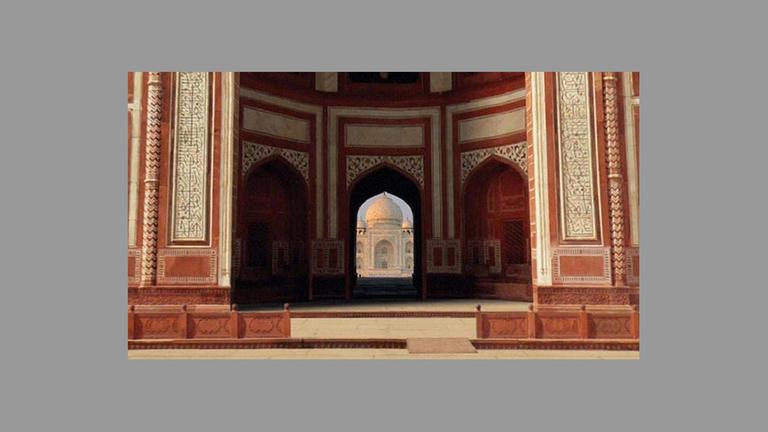 Geheimnisvolle Architektur Des Taj Mahal