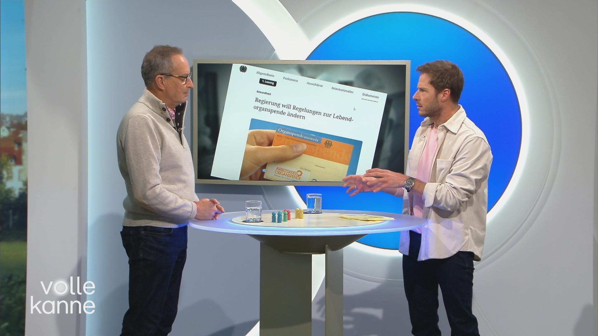 Dr. Christoph Specht im Gespräch mit Moderator Florian Weiss.