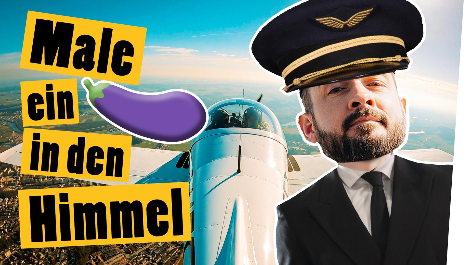 ️ Male ein P*mmel in den Himmel mit dem Flugzeug -- Das schaffst du nie!