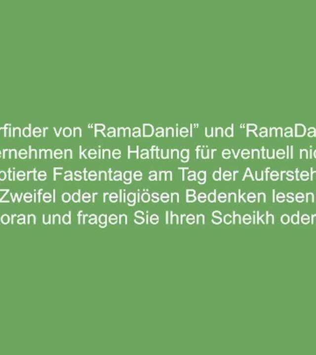 • Wir übernehmen keine Haftung 