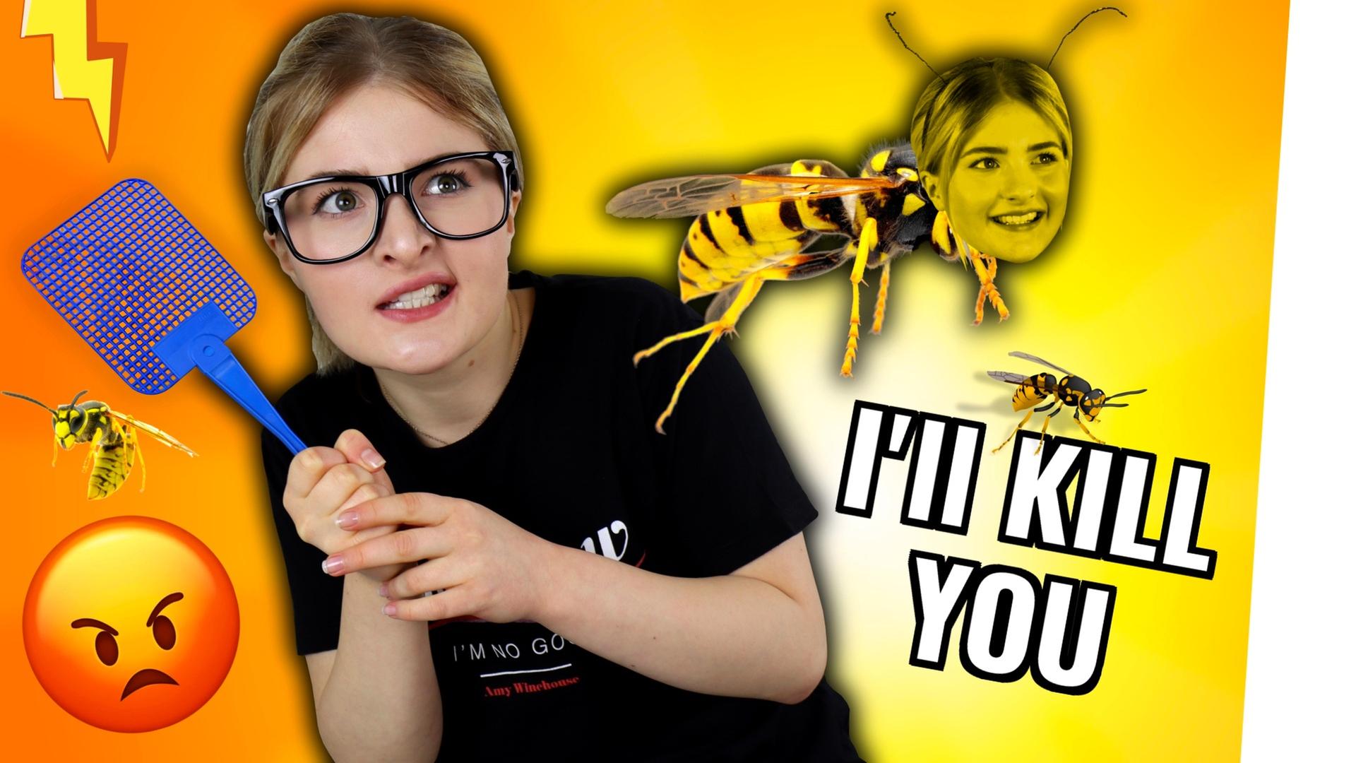 12 Menschentypen bei der Begegnung mit einer Wespe.