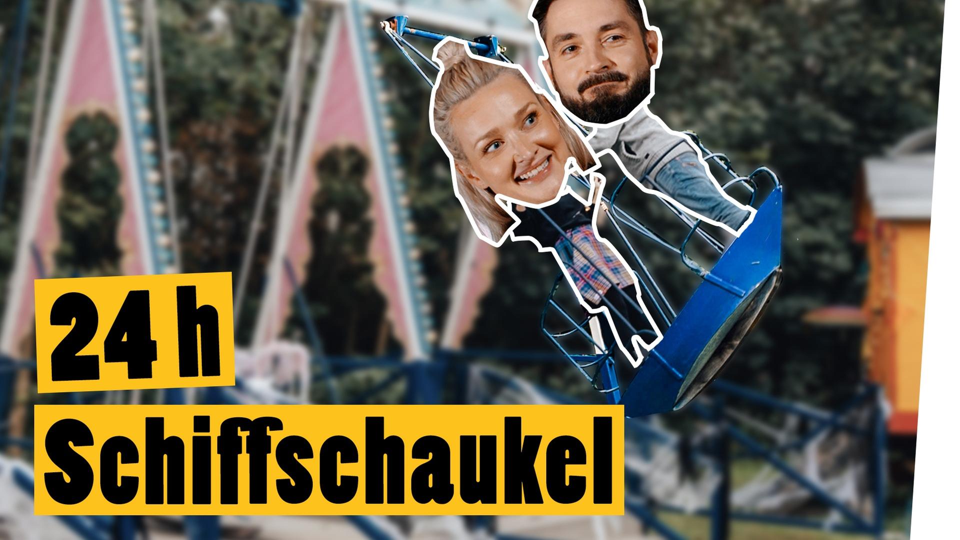 24 Stunden auf der Schiffschaukel mit Ari und Meini - Challenge Monat Finale -- Das schaffst du nie!