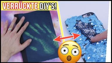 3 Skurrile DIY IDEEN! Handyhülle, Notizbuch, Rainbow Stifte