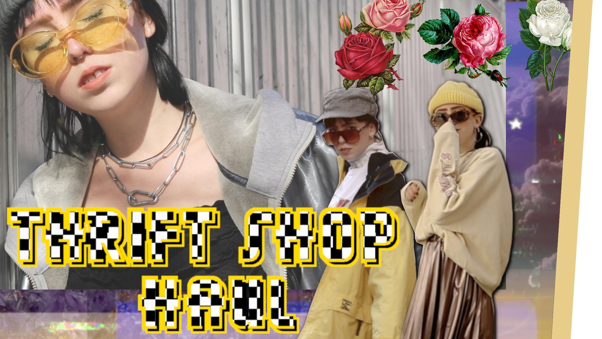 3 VINTAGE OUTFITS - Thrift-Shop Haul Frühlingsedition