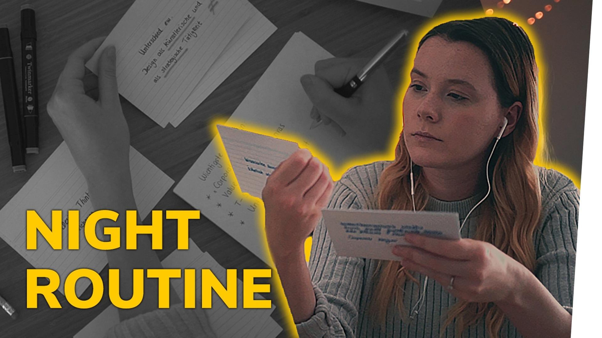 ABENDROUTINE vor einer Klausur für die Schule oder Uni