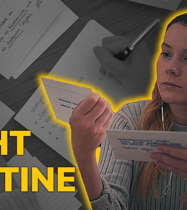 ABENDROUTINE vor einer Klausur für die Schule oder Uni