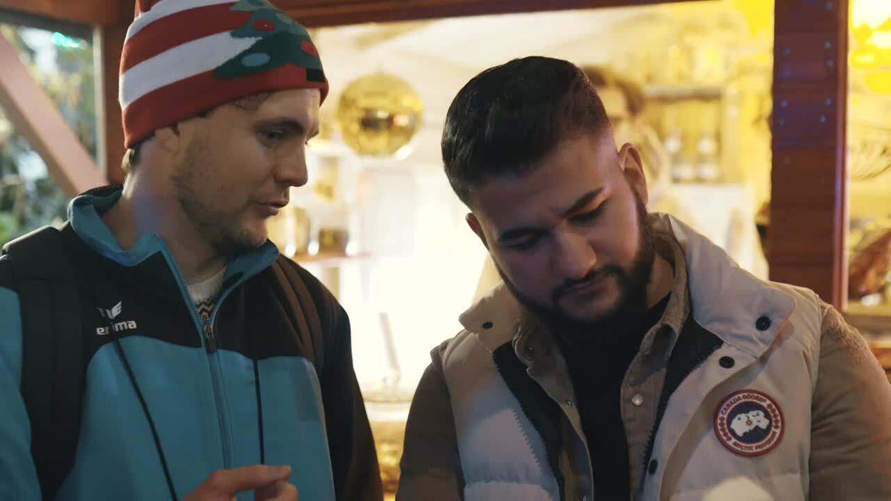 Alman auf dem Weihnachtsmarkt