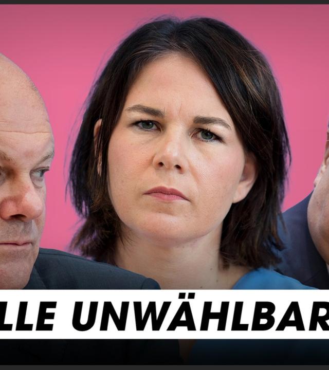 Baerbock, Laschet, Scholz: Ihre Pläne und Skandale