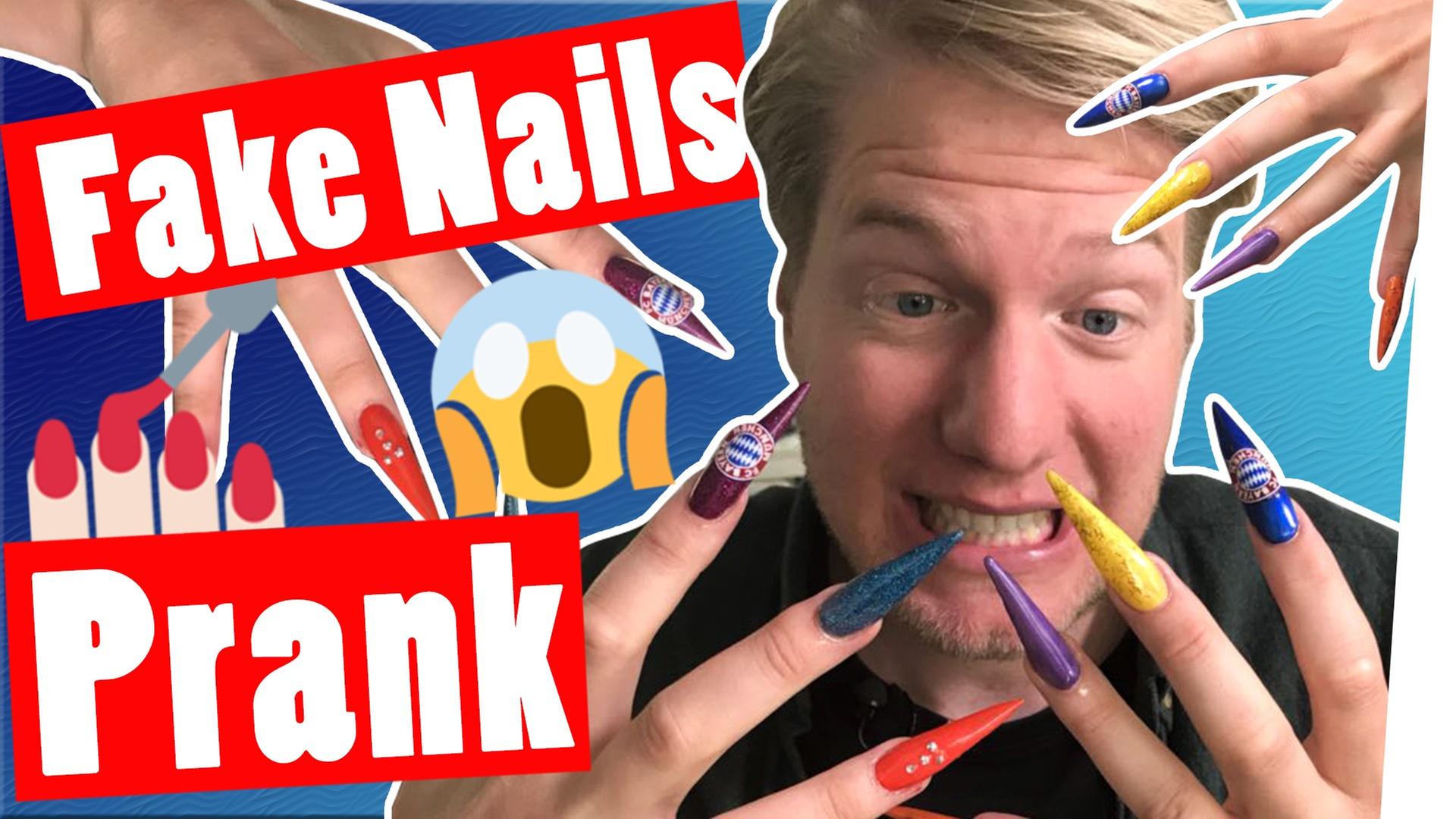 Bestrafung: Fingernägel Prank! MARC MIT KÜNSTLICHEN NÄGELN IM REAL LIFE! -- Das schaffst du nie!