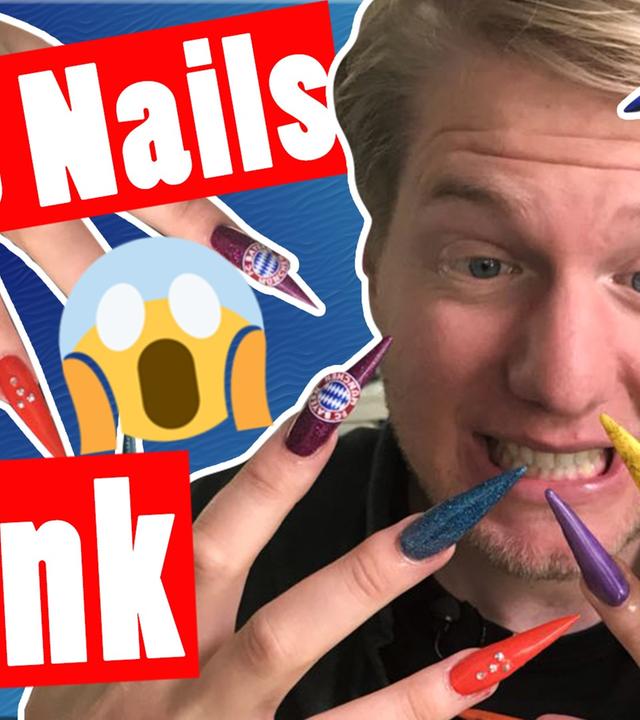 Bestrafung: Fingernägel Prank! MARC MIT KÜNSTLICHEN NÄGELN IM REAL LIFE! -- Das schaffst du nie!
