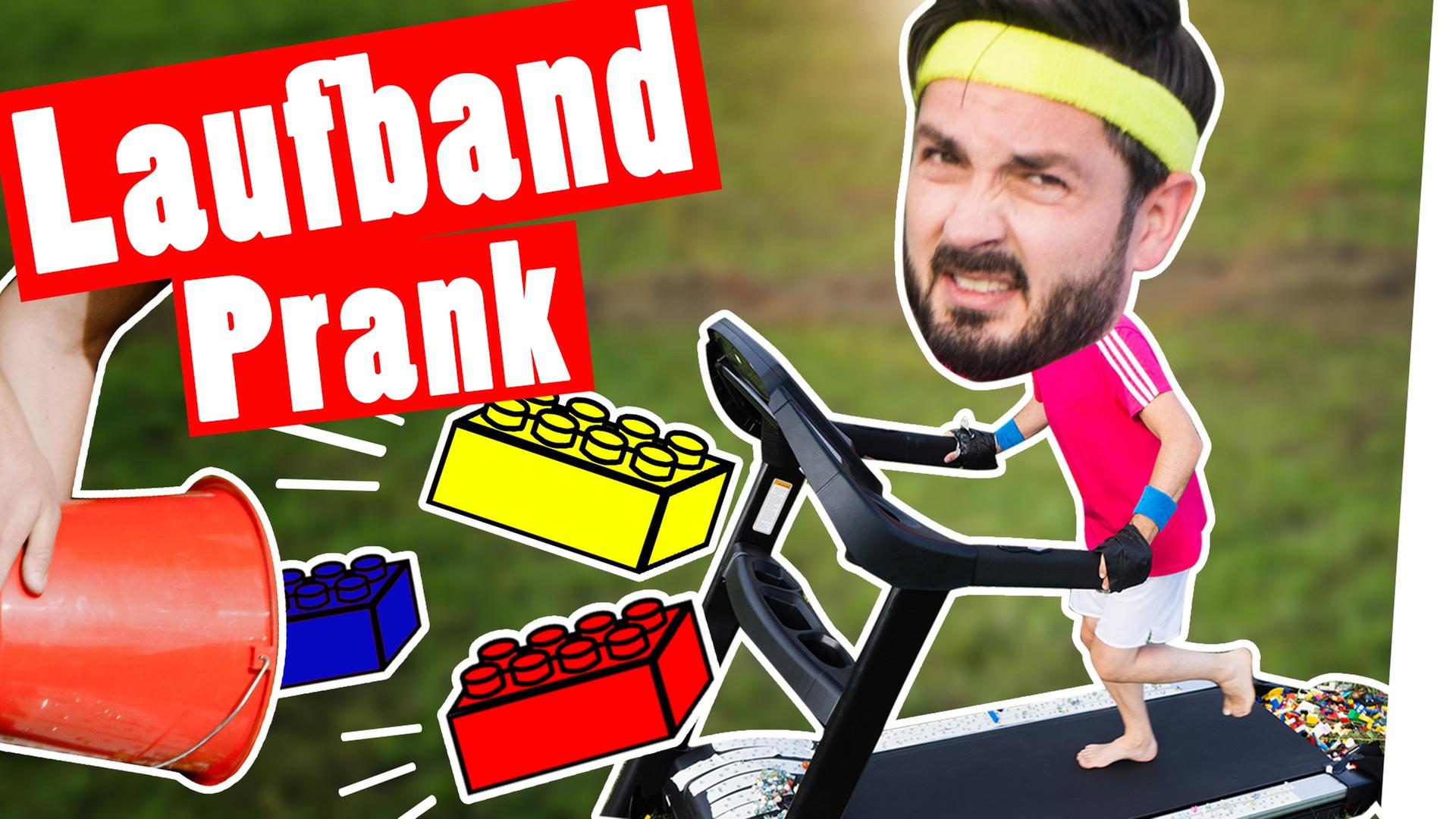 Bestrafung: Lego und schleimige Überraschung: Der Laufband-PRANK -- Das schaffst du nie!