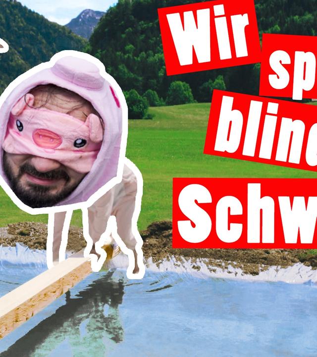 Blind durch den Hindernisparcours -- Strafe -- Das schaffst du nie!
