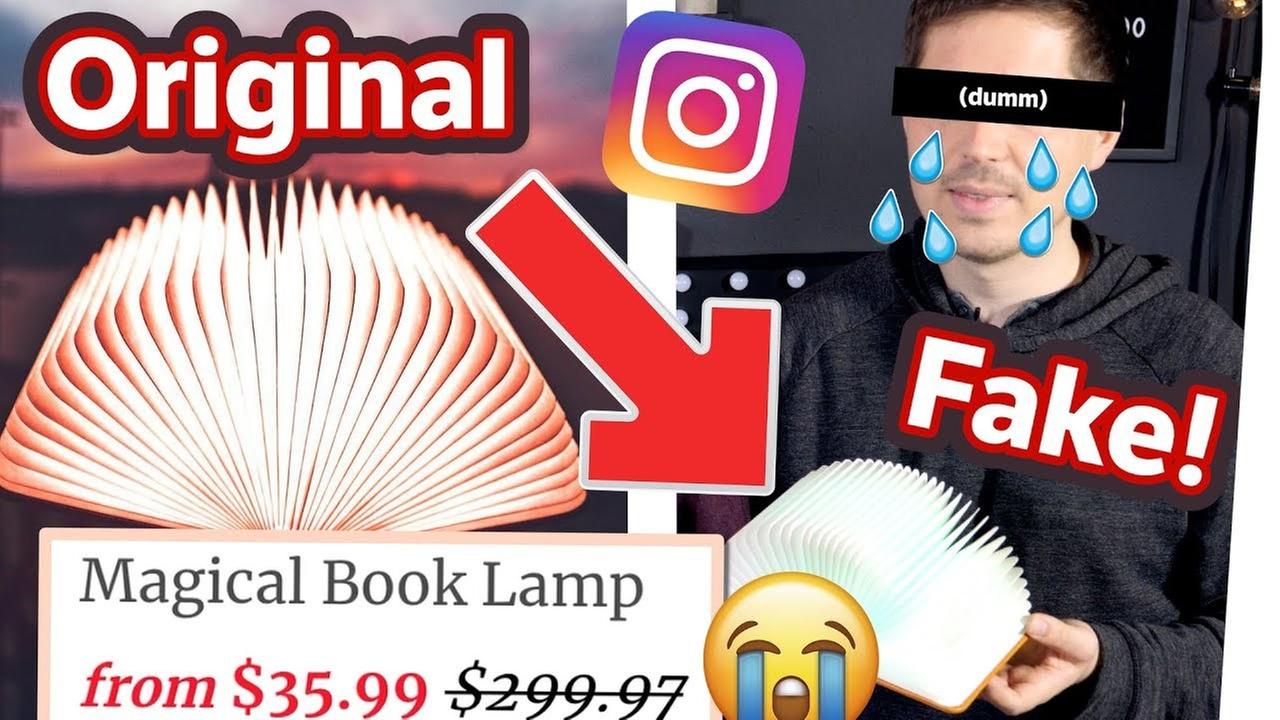 Buch-Lampe ist GIFT! ? INSTAGRAM FAKE SHOP hat mich VERARSCHT! ?