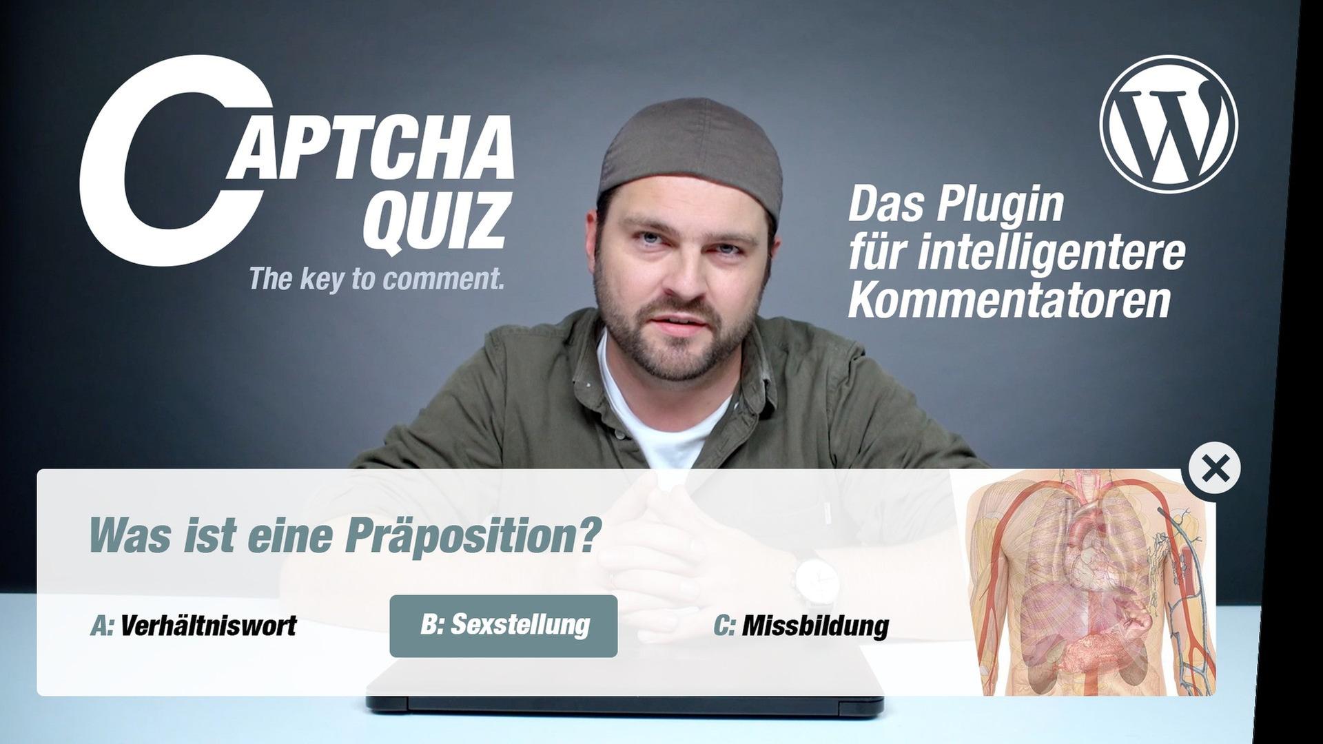 Captcha Quiz - Das Plugin für intelligentere Kommentatoren