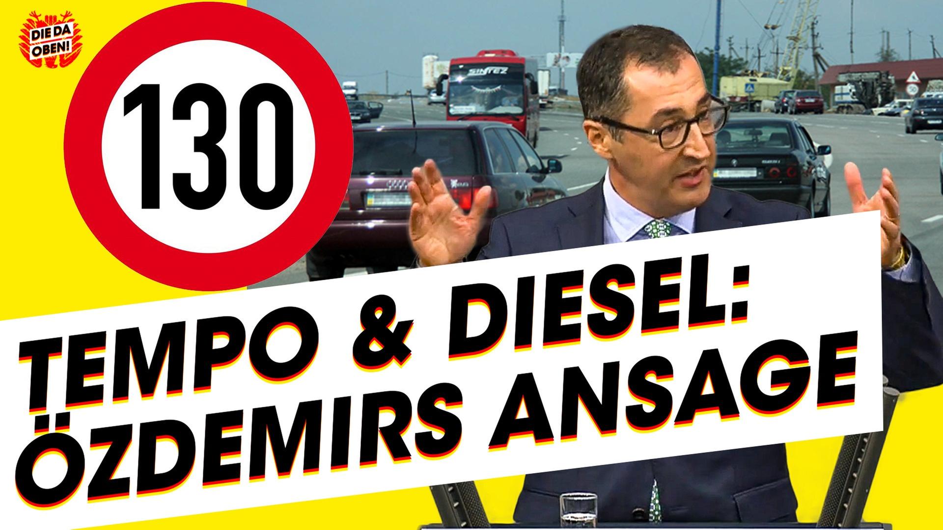 Cem Özdemir (Grüne) fordert Tempolimit auf der Autobahn