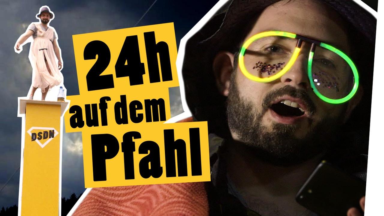 Challenge: 24 Stunden auf dem Pfahl beim Festival -- „Das schaffst du nie!“
