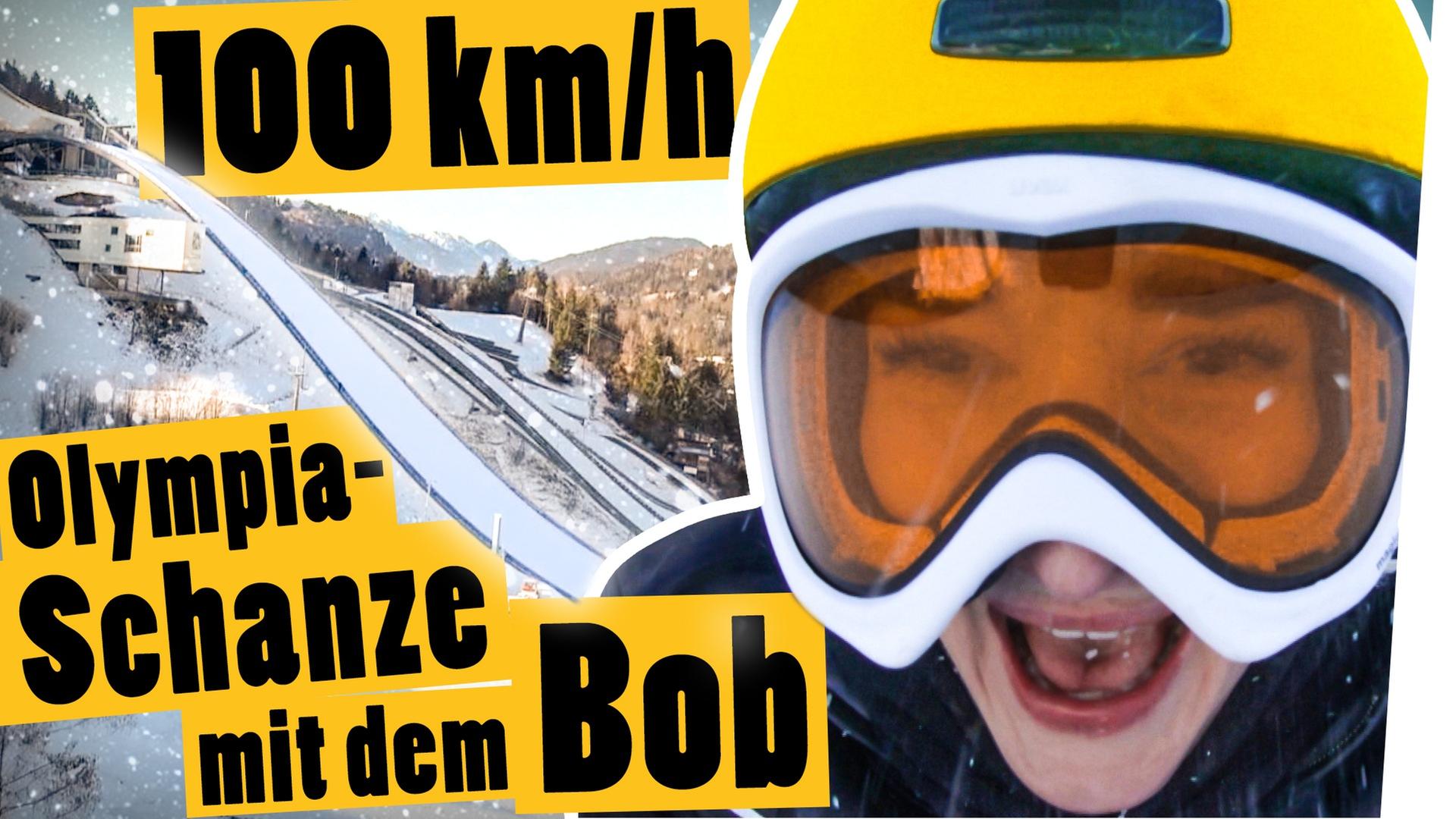 Challenge: Fahre die Olympia-Schanze mit dem Bob hinunter II Das schaffst du nie!